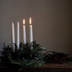 Advent picture candle